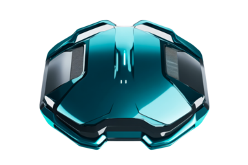 Drone model with a sleek design and transparent background