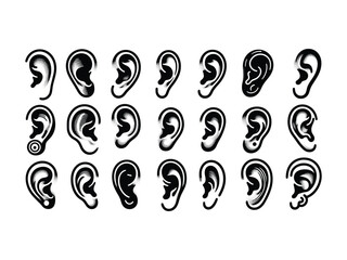 Ears Vector Icon Pack 