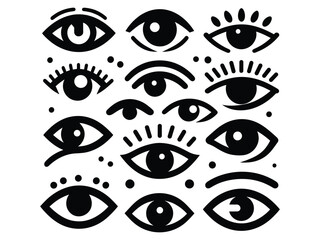 Eyes Vector Icon Pack 