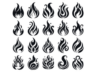 Flames Vector Icon Pack 
