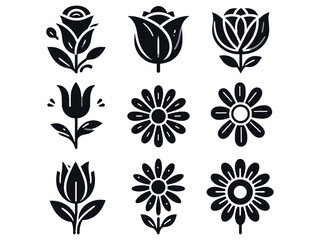 Flowers Vector Icon Pack 
