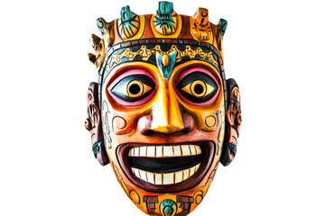 Colorful traditional mask representing cultural heritage and artistry