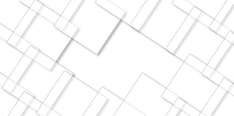 abstract background with white lines. White floor tiles abstract layers smooth 3d shadow vector design wallpaper. abstract white geometric background