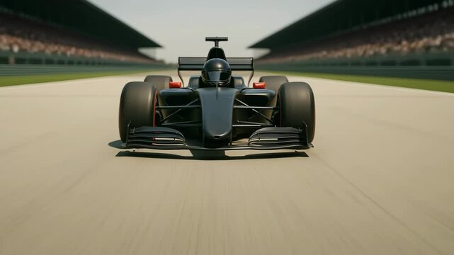 Head on view of a high performance Racing car