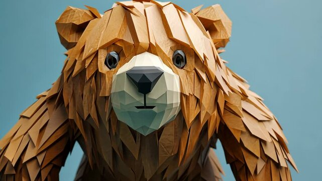 Cute Cartoon Animals Vector Illustration of Bear 