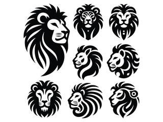 Obraz premium Lion Vector Icon Pack 