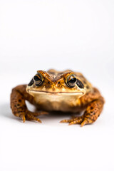 Fototapeta premium Close-up of a toad with bulging eyes and textured skin.