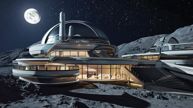 Hotel on the moon.