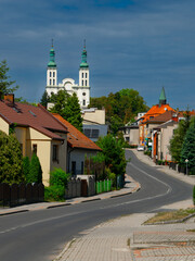 Fototapeta premium 2024-08-11; Basilica in Pszow seen from the Kokoszyce, Pszow, Poland