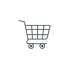 Shopping Cart icon symbol vector illustration isolated on white background