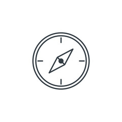 Compass icon symbol vector illustration isolated on white background