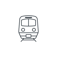 Train icon symbol vector illustration isolated on white background