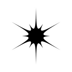 Sparkle vector icon. Shine symbol illustration. star sign or logo.