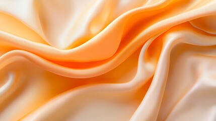 Fototapeta premium Orange Silk Fabric Background