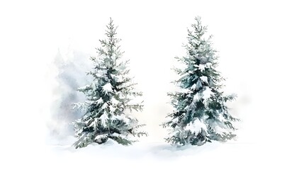 christmas tree on white background