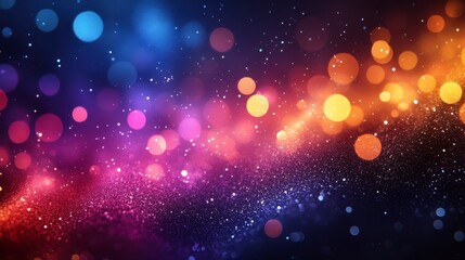 Fototapeta premium Abstract cosmic bokeh