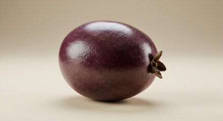 Isolated Passion Fruit Displaying Its Unique Texture And Vibrant Color
