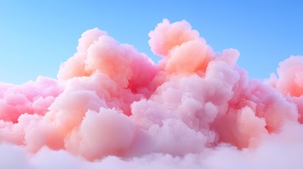 Fototapeta premium Pink Cloud Formation Against Blue Sky