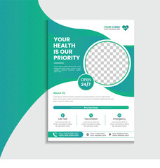 Obraz premium Doctor Appointment Flyer – Customizable Healthcare Template for Medical Marketing