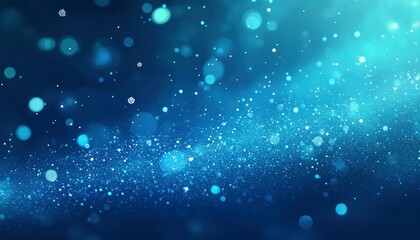 Obraz premium Celestial Blue Glitter: A Serene Abstract Sparkle