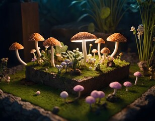 Enchanted Mushroom Garden
