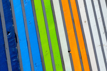 colorful painted boards