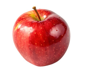 red apple on white background