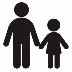 People Holding Hands Vector Illustration for Family, Friendship, Community, and Social Connection Graphics

