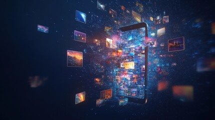 Digital photo explosion from a phone