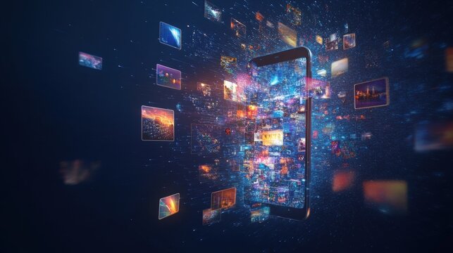 Digital photo explosion from a phone