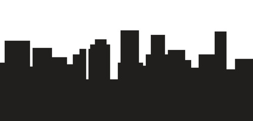 Silhouette buildings and city