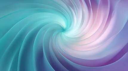 Obraz premium Abstract swirl of teal purple and pink colors creating a vortex effect.