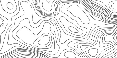 Fototapeta premium Design an artwork or concept that uses only black topographic contour lines to represent a landscape, emotion, or abstract idea. Let the absence of color heighten the focus on form, elevation, 