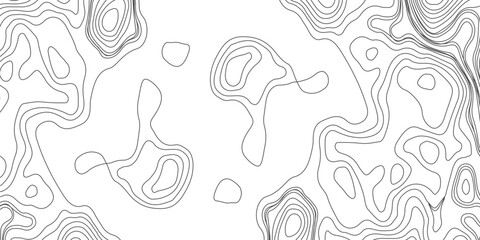 Black topographic contour lines isolated on a stark white background. drawing attention to the silent story within the landscape explore themes of solitude, structure.