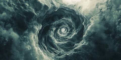 Dreamy spirals flow behind glitching toned ripple