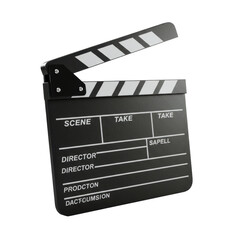 movie clapper board isolated on white background, PNG, film clapper, clapper PNG, isolated clapper, white background, movie board