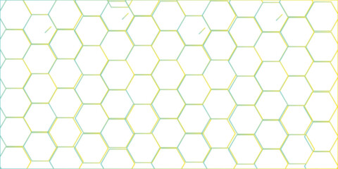 Abstract square digital grid pattern background with hexagons. Modern hexagon polygonal technology vector.. Black Hexagonal Pattern Metallic background with white and green