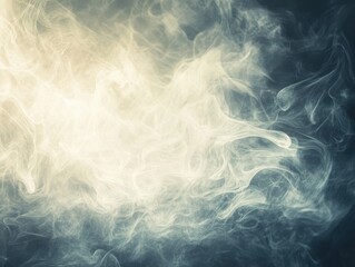 Fototapeta premium Smoke Background with White and Dark Blue Gradient