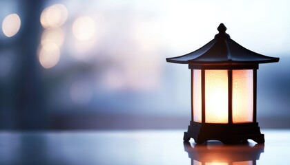 A beautifully crafted lantern with a warm glow, perfect for creating a cozy atmosphere in homes or outdoor spaces.
