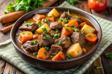 beef stew with potatoes and carrots