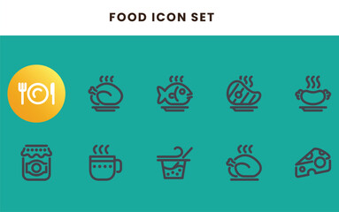 Food Icon Logo, Restaurant Symbol Design, Fast Food Emblem, Culinary Icon Set, Fork and Spoon Logo, Gourmet Food Symbol, Modern Food Logo, Dining and Cuisine Icon, Healthy Food Emblem, Abstract Food,