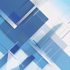 Modern blue geometric background with digital abstract accents


