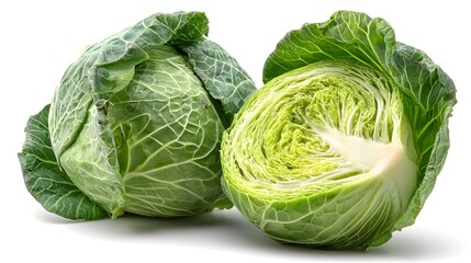 Fototapeta premium cabbage isolated on white background