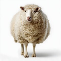 Fototapeta premium sheep isolated on a white background