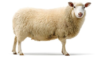Fototapeta premium sheep isolated on a white background