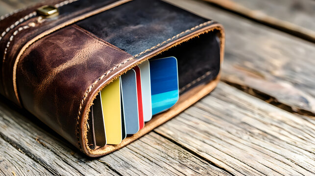 Cutout Classic Leather Wallet with Credit Cards Peekin 1b710031 F2b8 48ee Bb10 C4eaa939c7b0 2