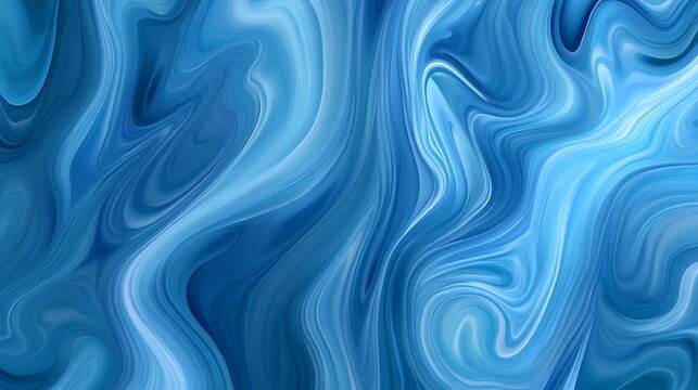 Ocean themed alcohol ink background cobalt blue and turquoise with wave like flow patterns ideal for marine branding and spa visuals