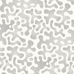 Vector seamless pattern. Modern texture. Repeating abstract background with dotted waves. Graphic wavy stripes. Can be used as swatch for illustrator.