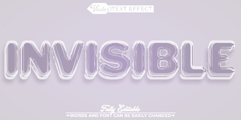  Invisible Vector Editable Text Effect Template