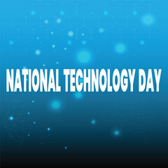 Poster for National Technology Day, It is a tech awareness concept celebrated on May 12